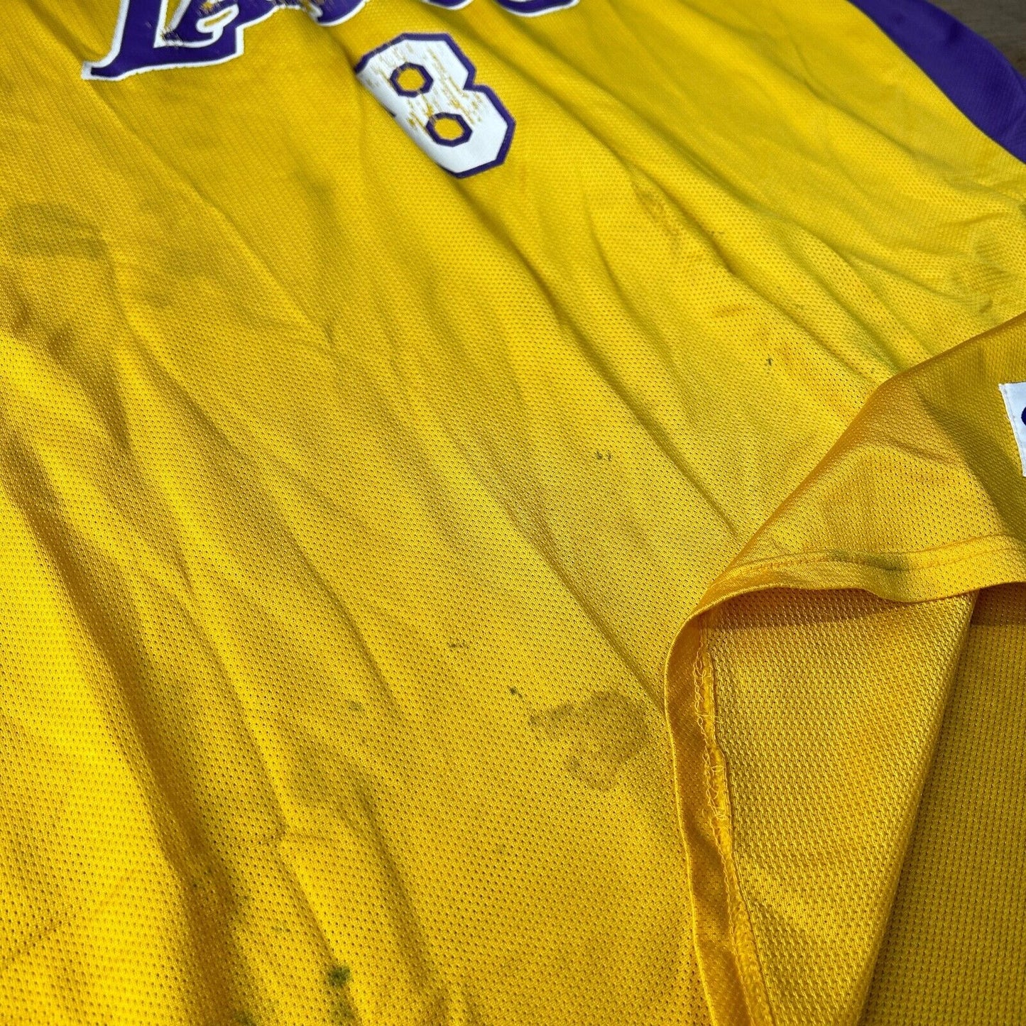 VINTAGE | LA LAKERS #8 KOBE Bryant Champion Basketball Jersey sz 52 XXL Adult