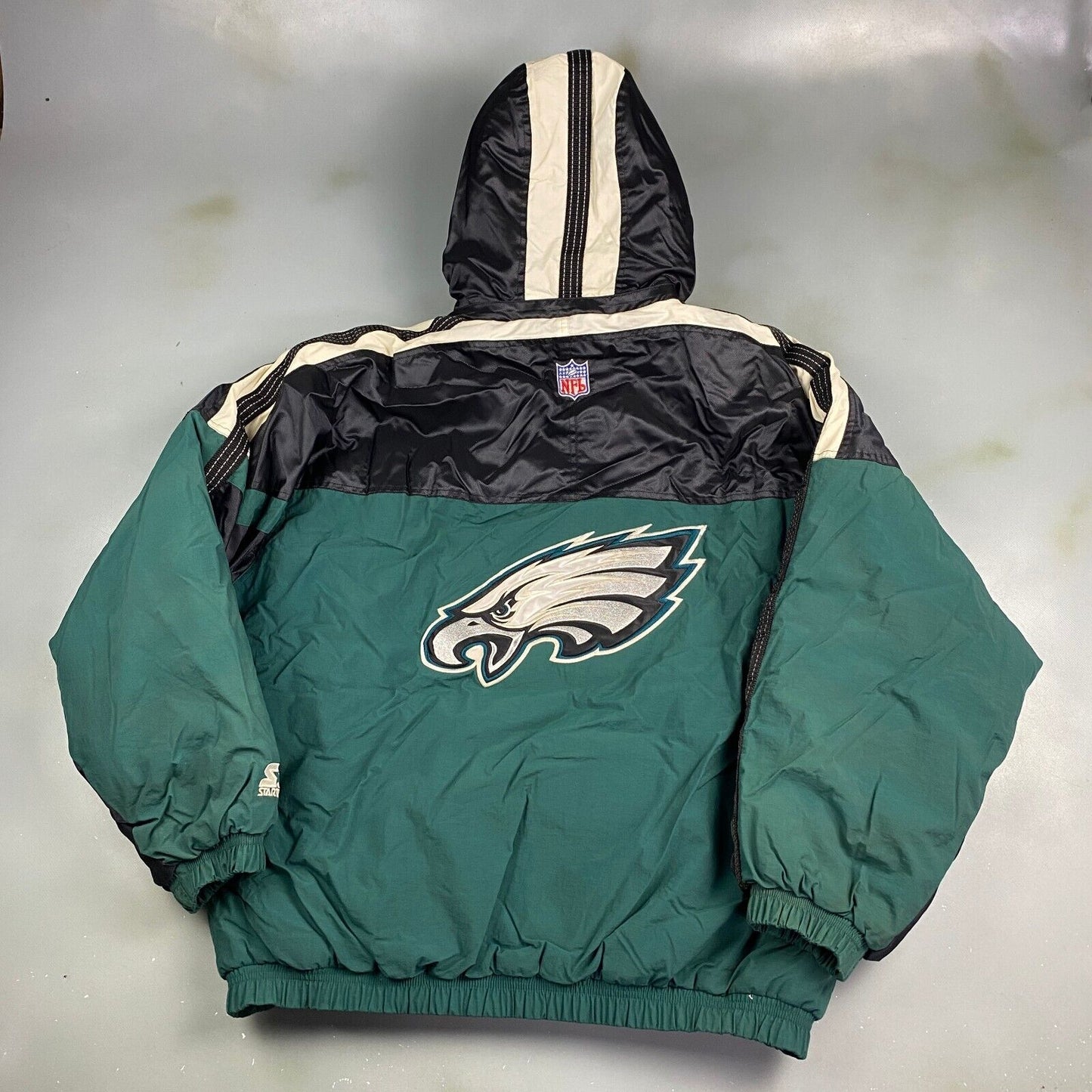 VINTAGE 90s NFL Philadelphia Eagles Starter Zip Up Jacket sz XL Men Adult