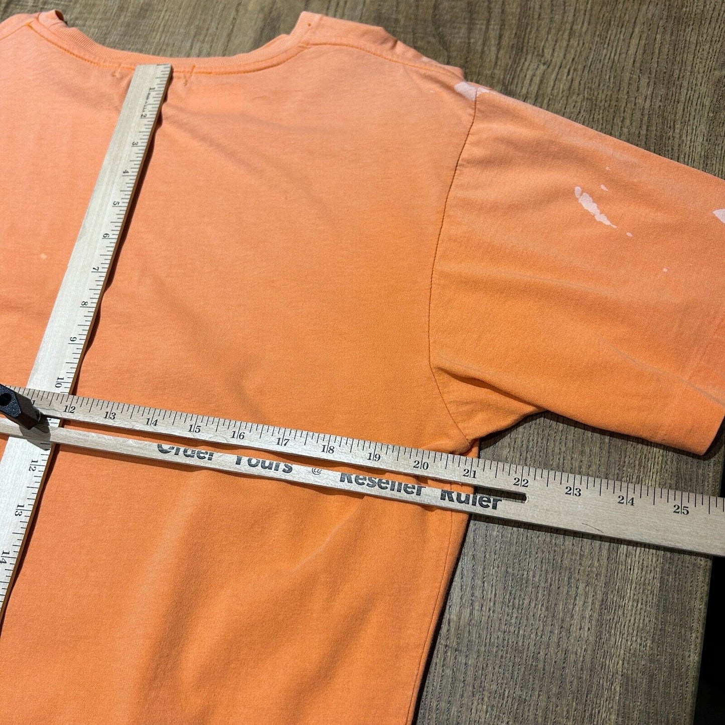 VINTAGE 90s | Ralph Lauren Faded Orange Pony Pocket T-Shirt sz L