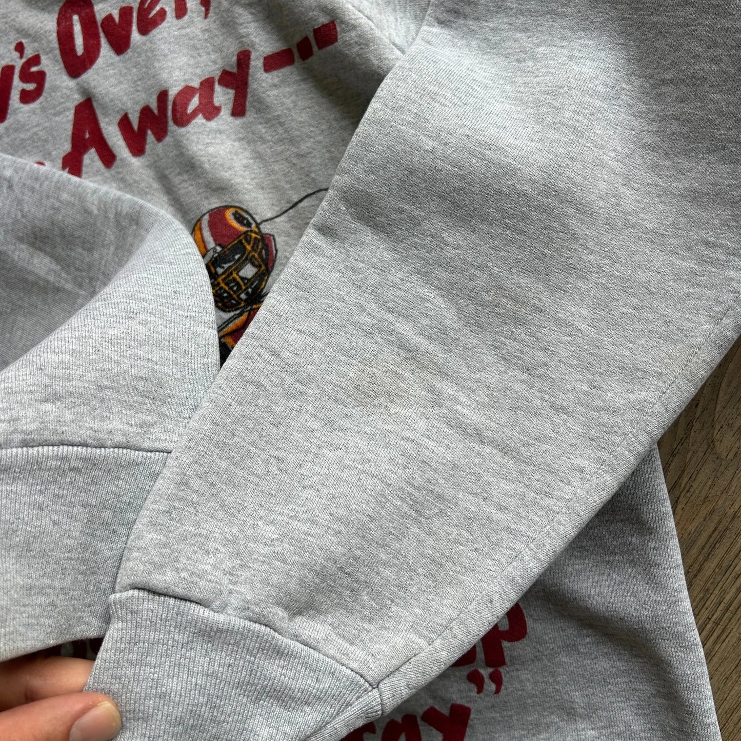 VINTAGE 90s | Counter-Tray Football Play Illustrated Art Crewneck Sweater sz L