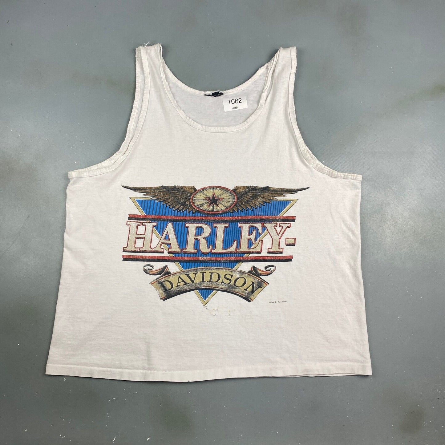 VINTAGE 90s Harley Davidson Distressed Sleeveless Tank T-Shirt sz XL Men Adult