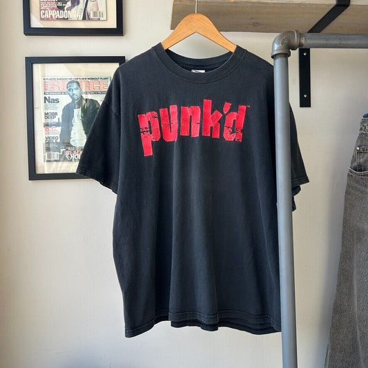 VINTAGE | Punk'd MTV Music Television T-Shirt sz XL
