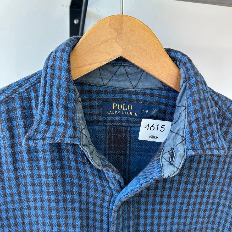 POLO Ralph Lauren | Plaid Double Sided Flannel Vintage Button Down Shirt sz M/L