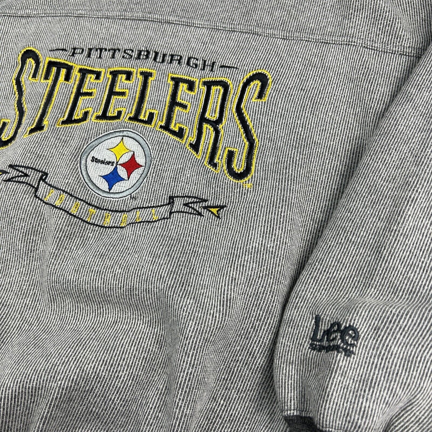 VINTAGE 90s Pittsburgh Steelers NFL Lee Sport Crewneck Sweater sz Medium Adult