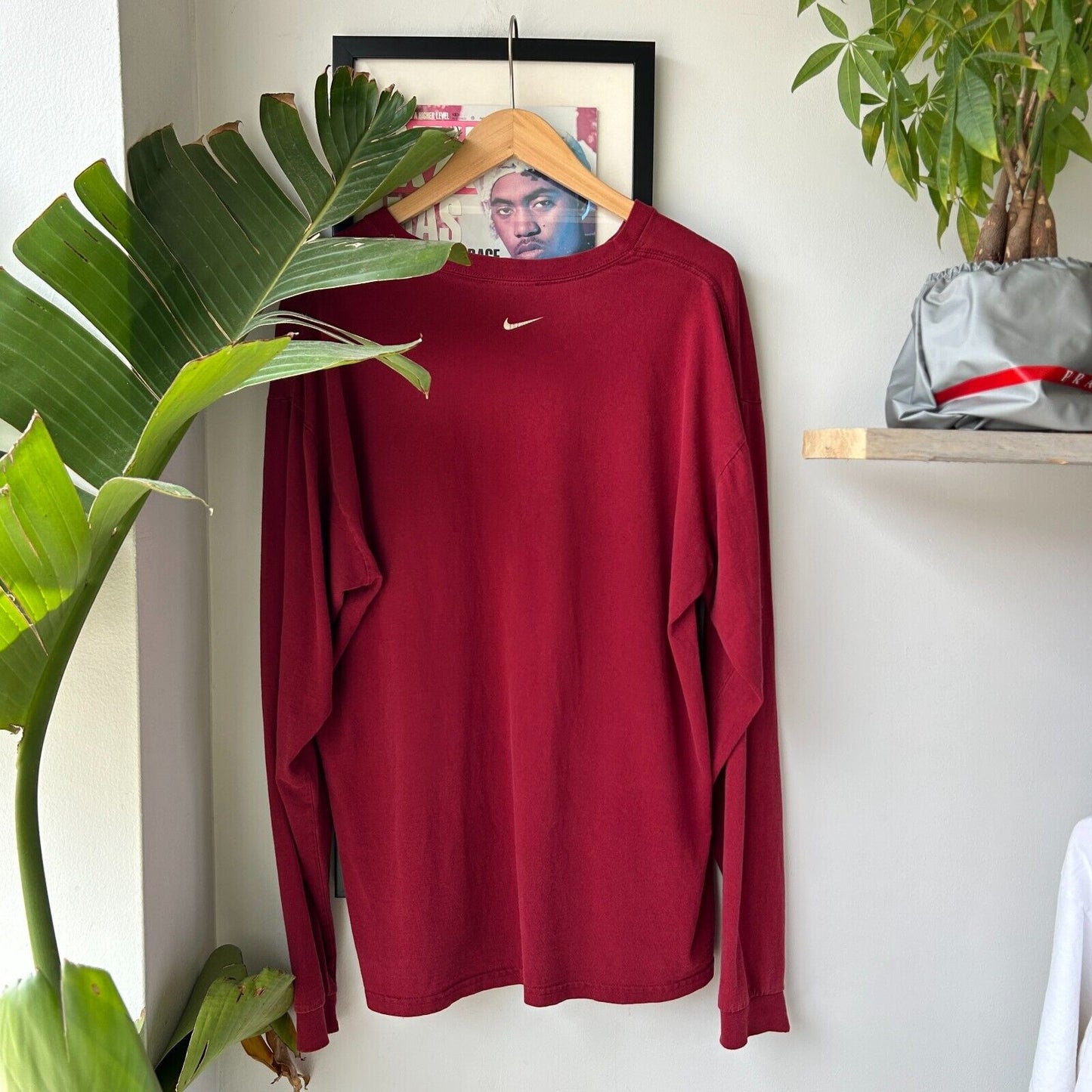 VINTAGE | Nike Center Swoosh Long Sleeve T-Shirt sz L