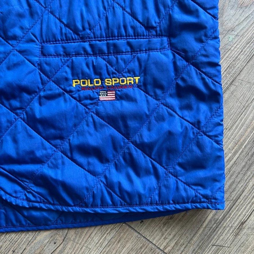 VINTAGE 90s | Ralph Lauren POLO Sport Quilted Liner Vest Jacket sz M