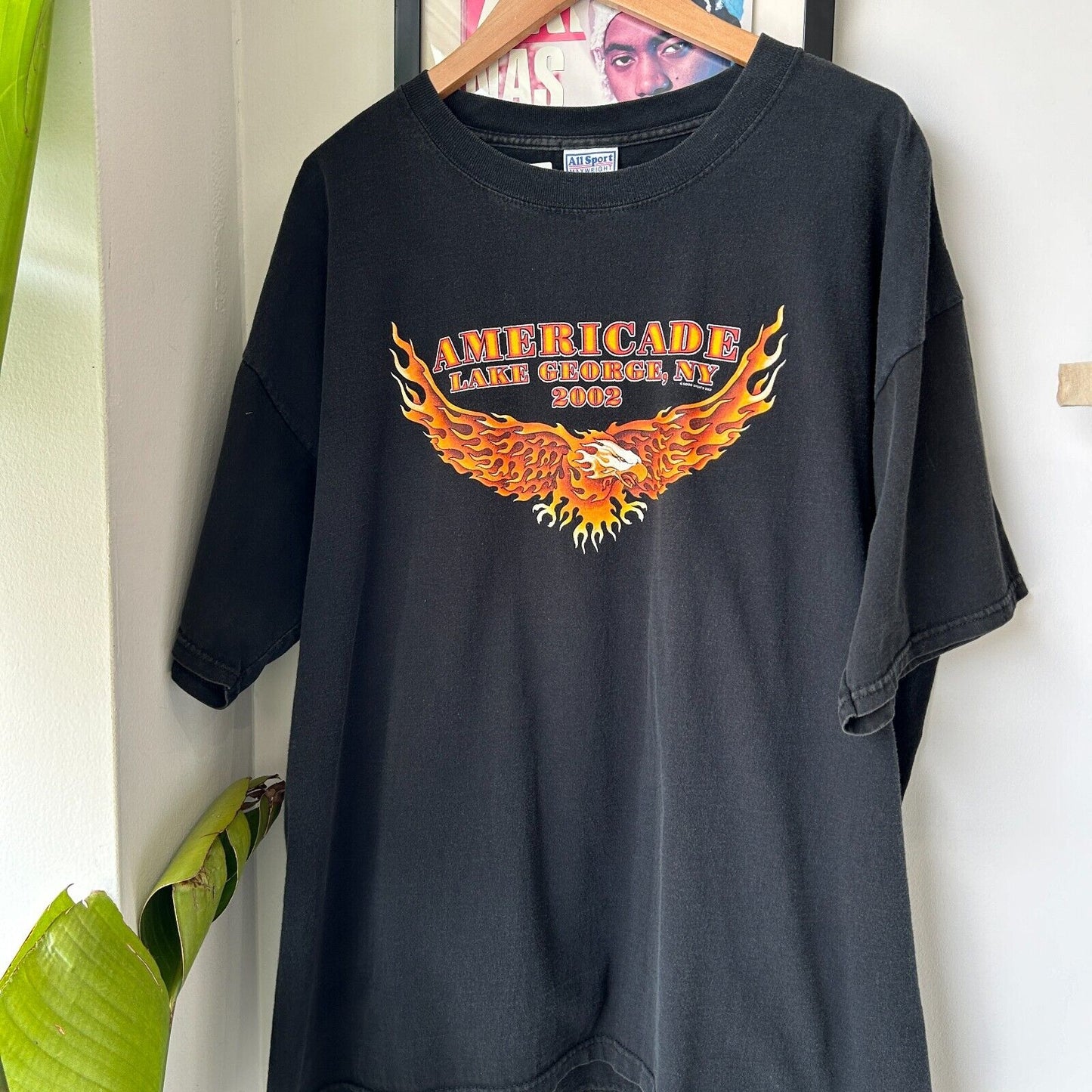 VINTAGE 2002 | Americade NY Biker Rally T-Shirt sz XL Adult