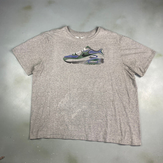 NIKE Air Max Illustration Sneaker Grey T-Shirt sz 3XL Adult