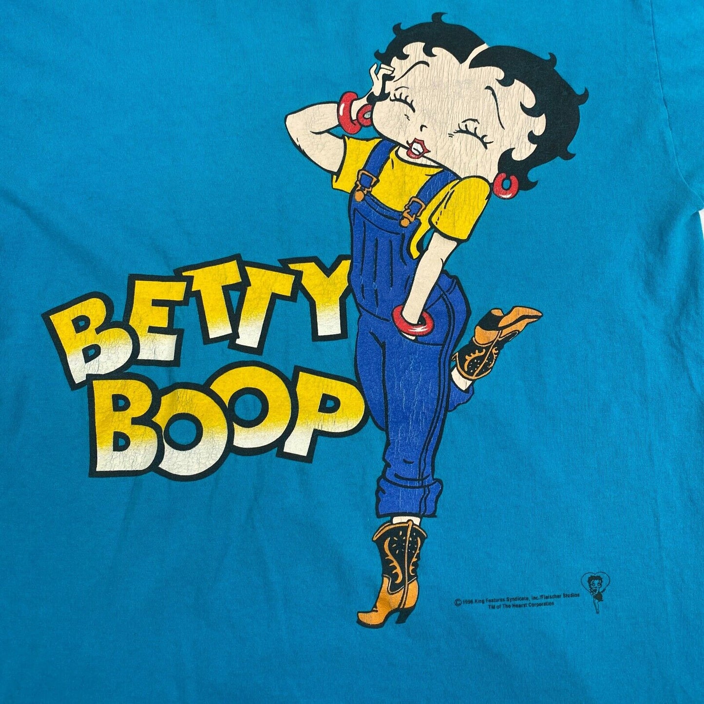 VINTAGE 1996 Betty Boop Cartoon Graphic Shirt sz Large Men