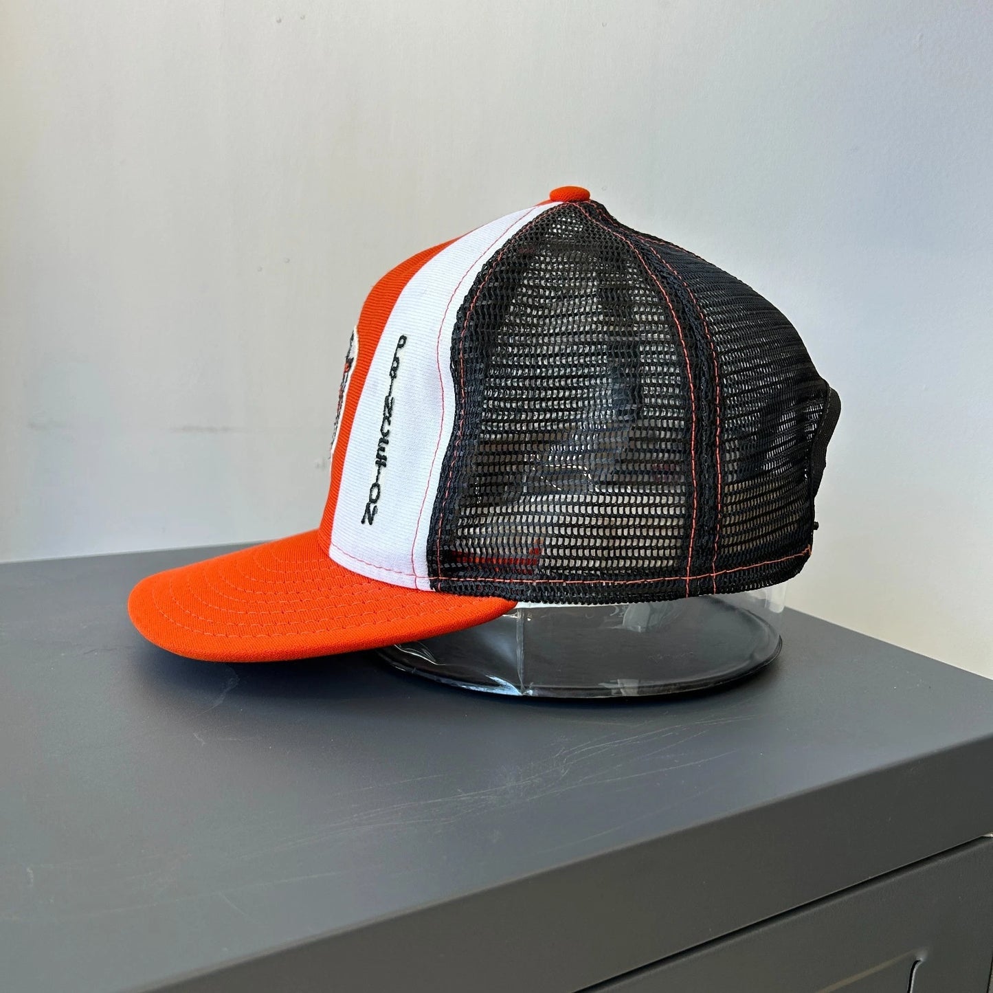 VINTAGE 80s 90s | Princeton Tigers Mesh Trucker Snapback Hat sz OS