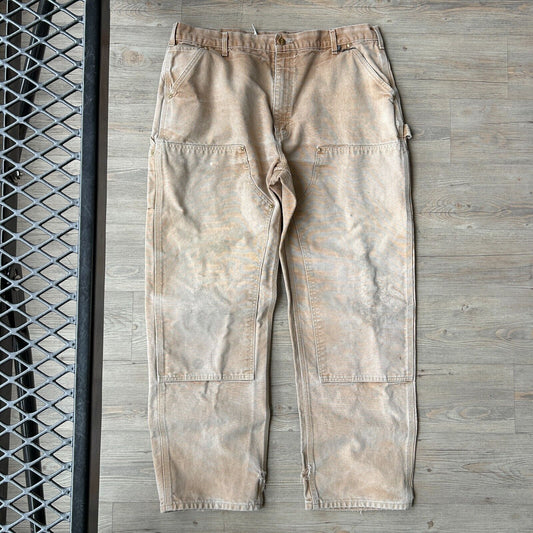 VINTAGE | Carhartt Faded Double Knee Loose Workwear Pants sz W38 L32