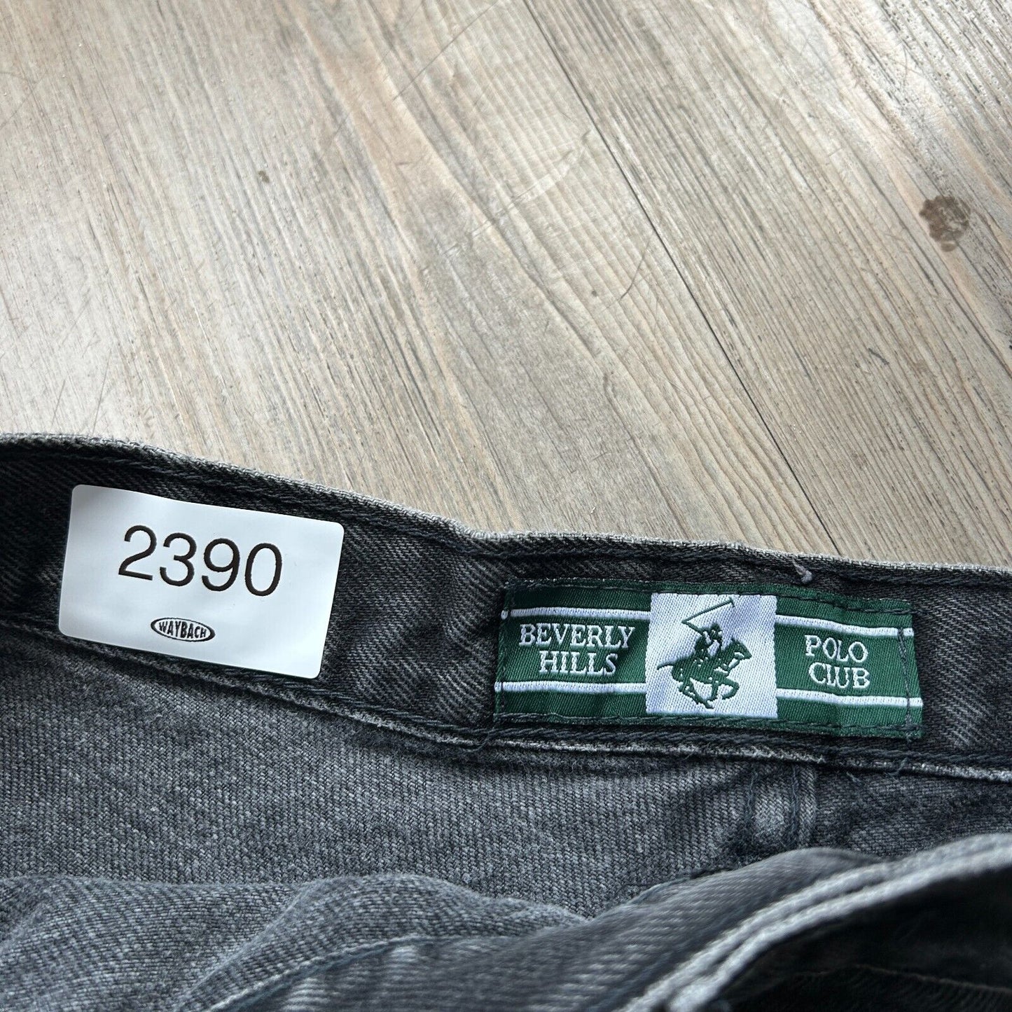 VINTAGE 90s | Bev Hills Polo Club Black Jean Baggy Shorts sz W42