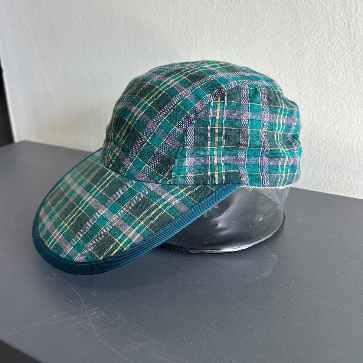 VINTAGE | Patagonia Plaid 4 Panel Duck Bill Cap Hat sz M
