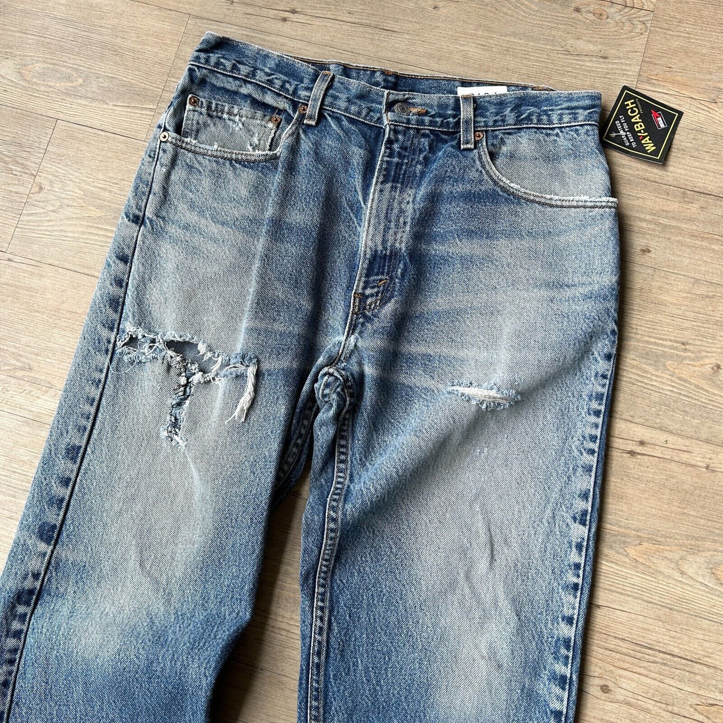 VINTAGE 90s | LEVIS 505 Faded Regular Fit Jeans Pants sz W33 L30 Made In USA