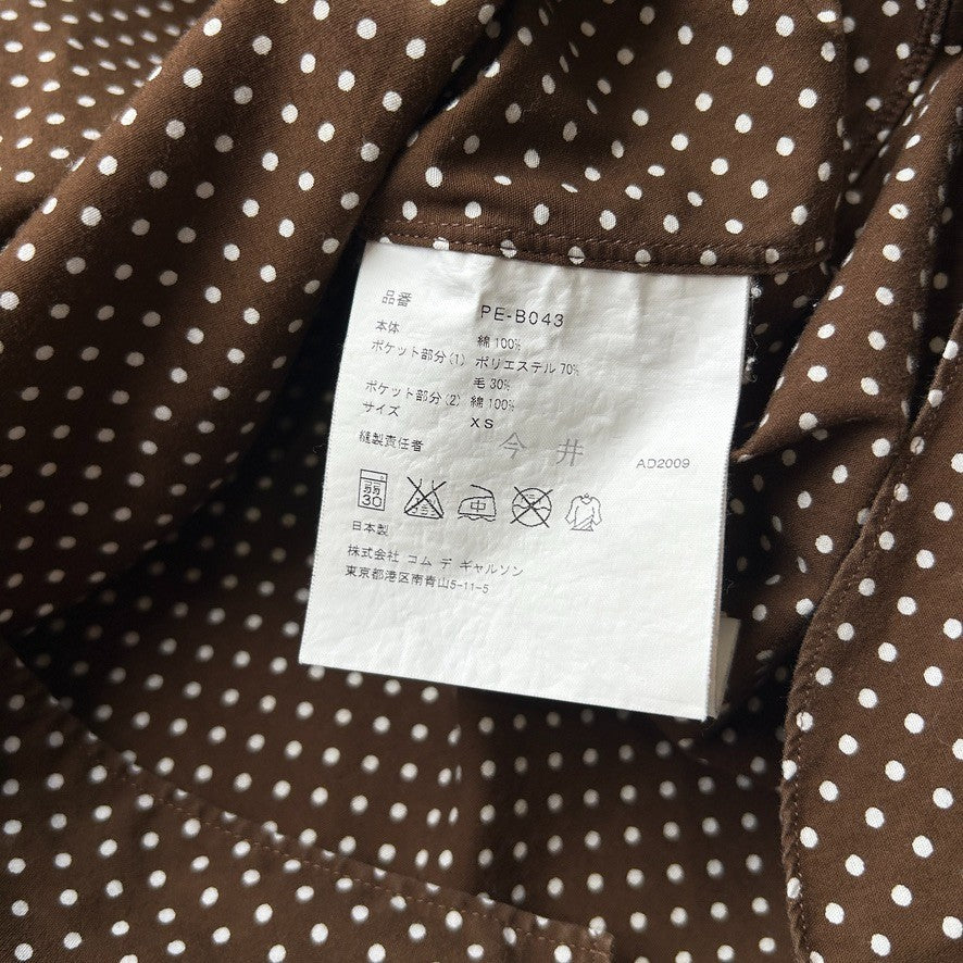 2009 Comme Des Garcons Homme Plus | Polka Dot Button Down Shirt sz S