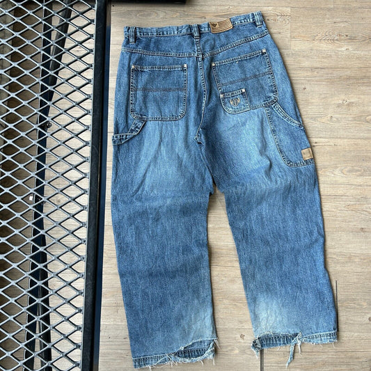 VINTAGE Y2K | OutKast HipHop Workwear Baggy Denim Jeans Pants sz W36 L32
