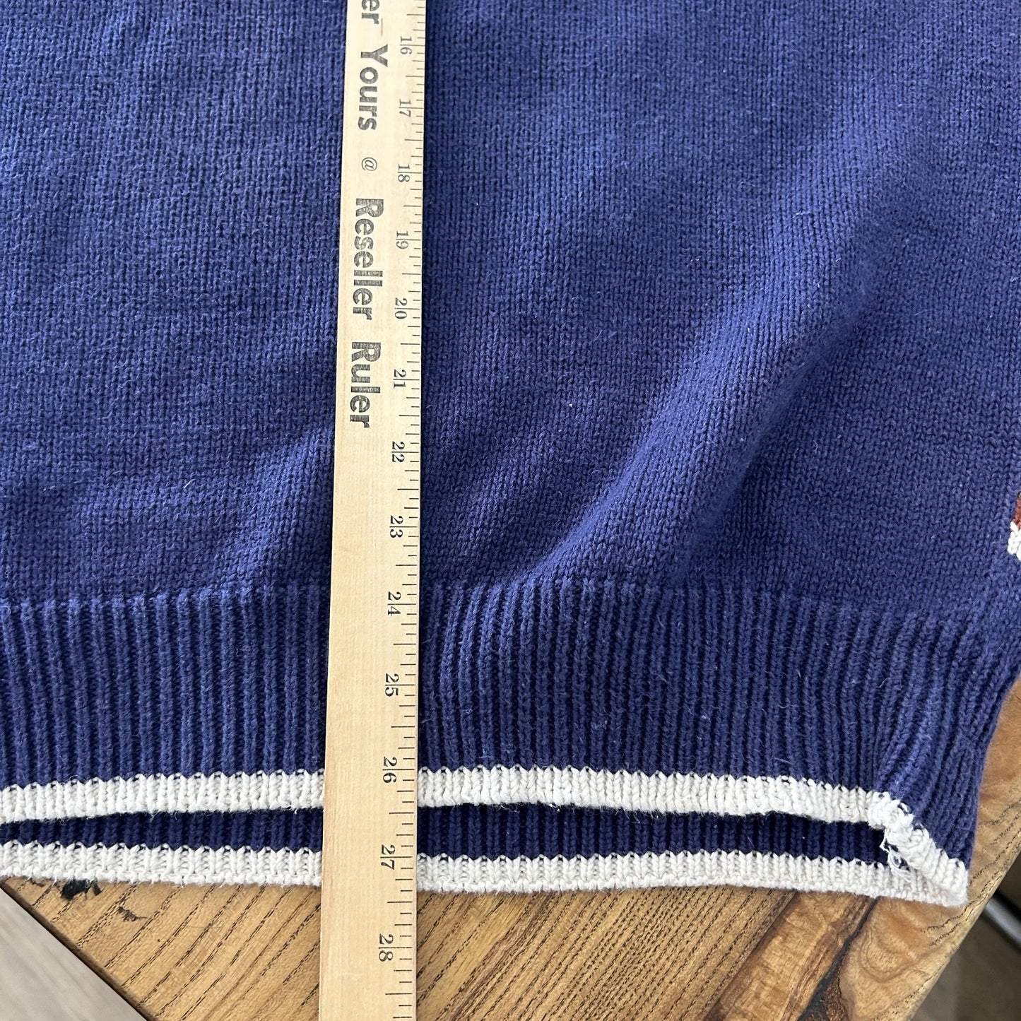 PAR FOUR | GOLF Shot Embroidered Artwork Vintage V-Neck Knit Sweater sz XL
