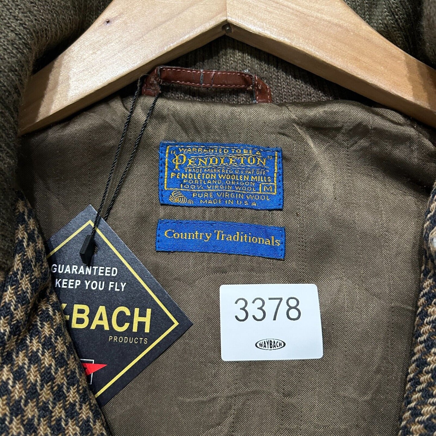 VINTAGE | Pendleton Wool Houndstooth Swinger Jacket sz M