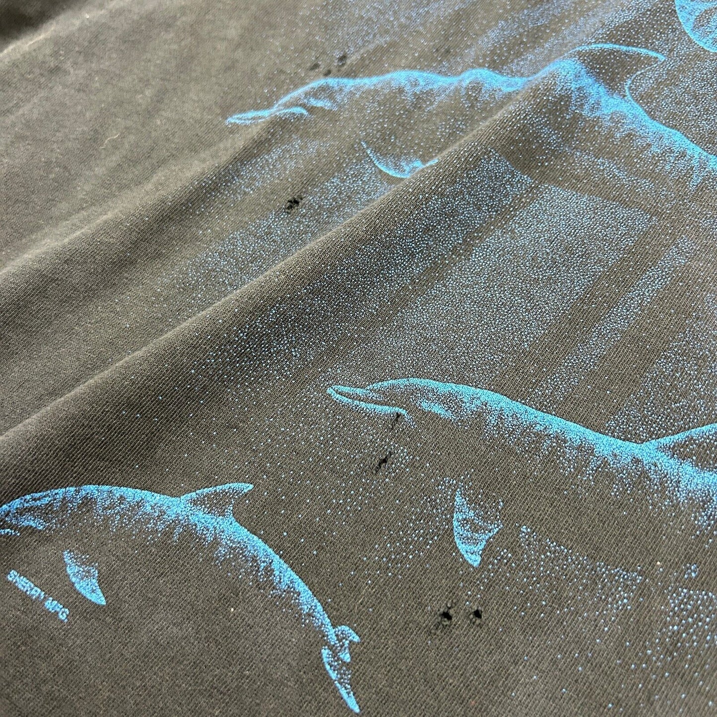 VINTAGE 90s Biloxi Beach Mississippi Dolphins Faded T-Shirt sz XL Mens Adult