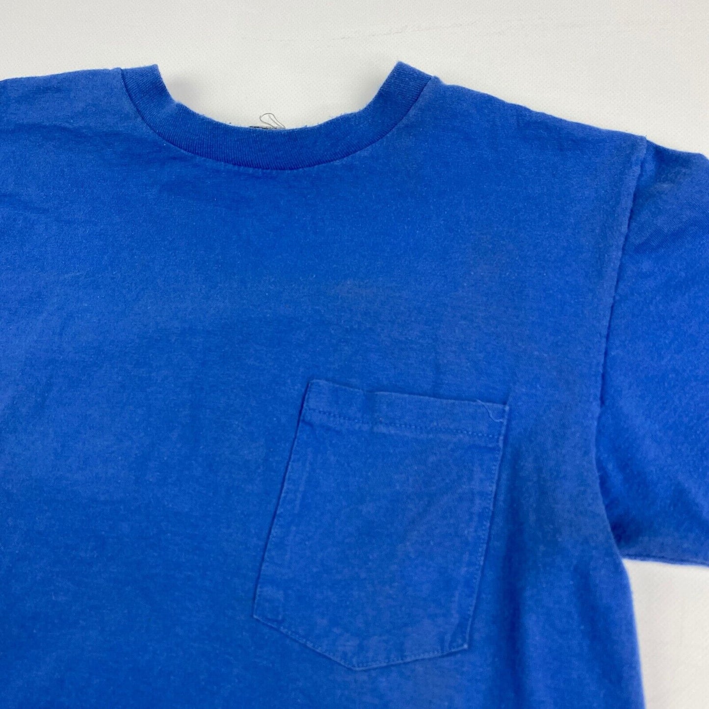 VINTAGE 80s Hunting Excuse Blue Pocket T-Shirt sz Small Men
