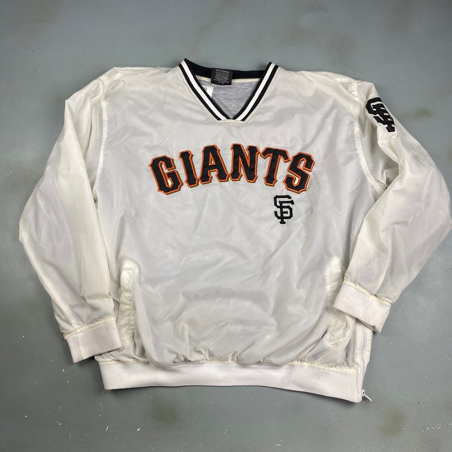 VINTAGE San Francisco Giants Pullover Windbreaker Jacket sz XL Men