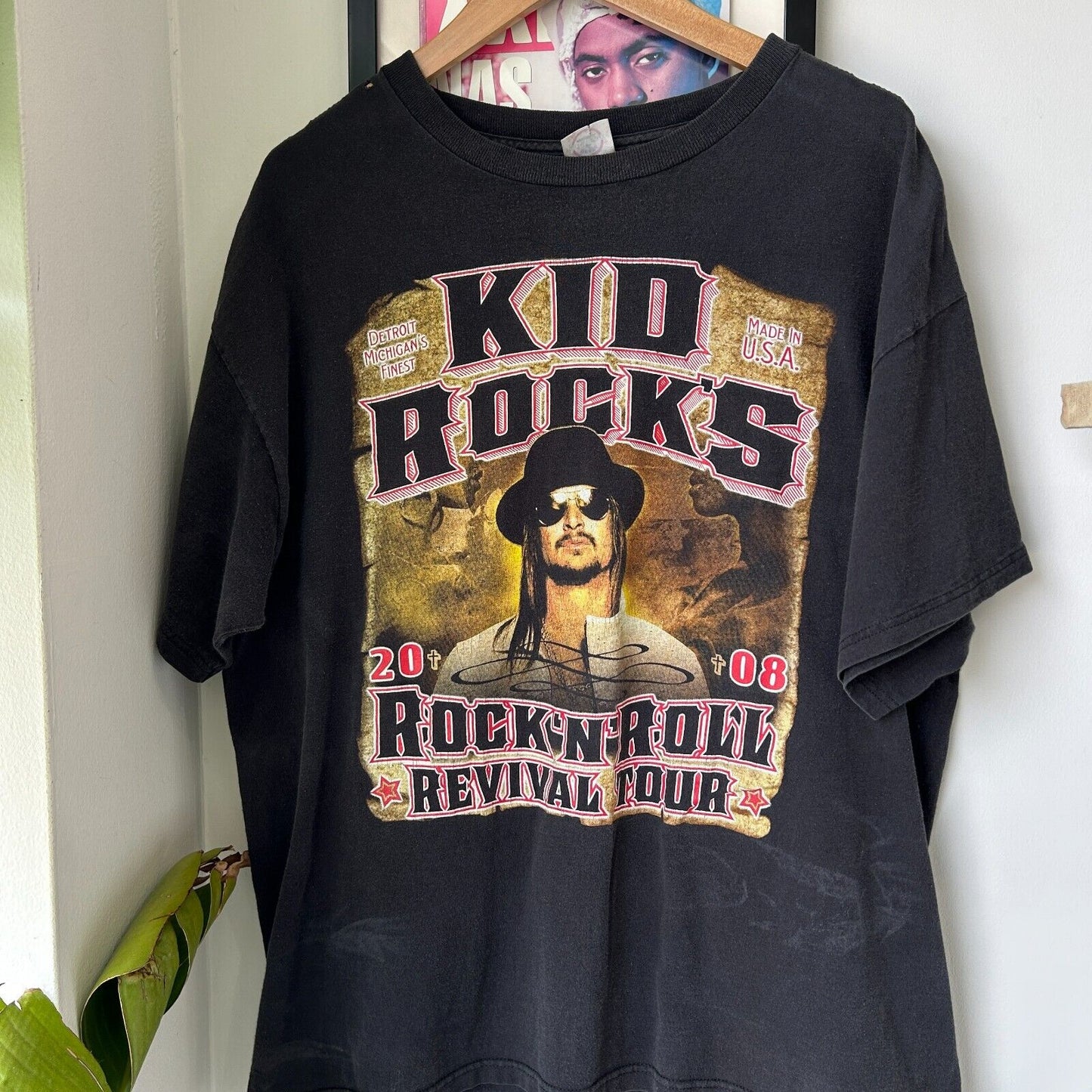 VINTAGE | KID ROCKS Rock N Roll Revival Tour Band T-Shirt sz XL Adult