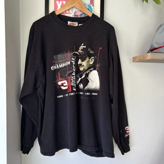 VINTAGE 90s | Dale Earnhardt Nascar Cup Racing Long Sleeve T-Shirt sz XXL