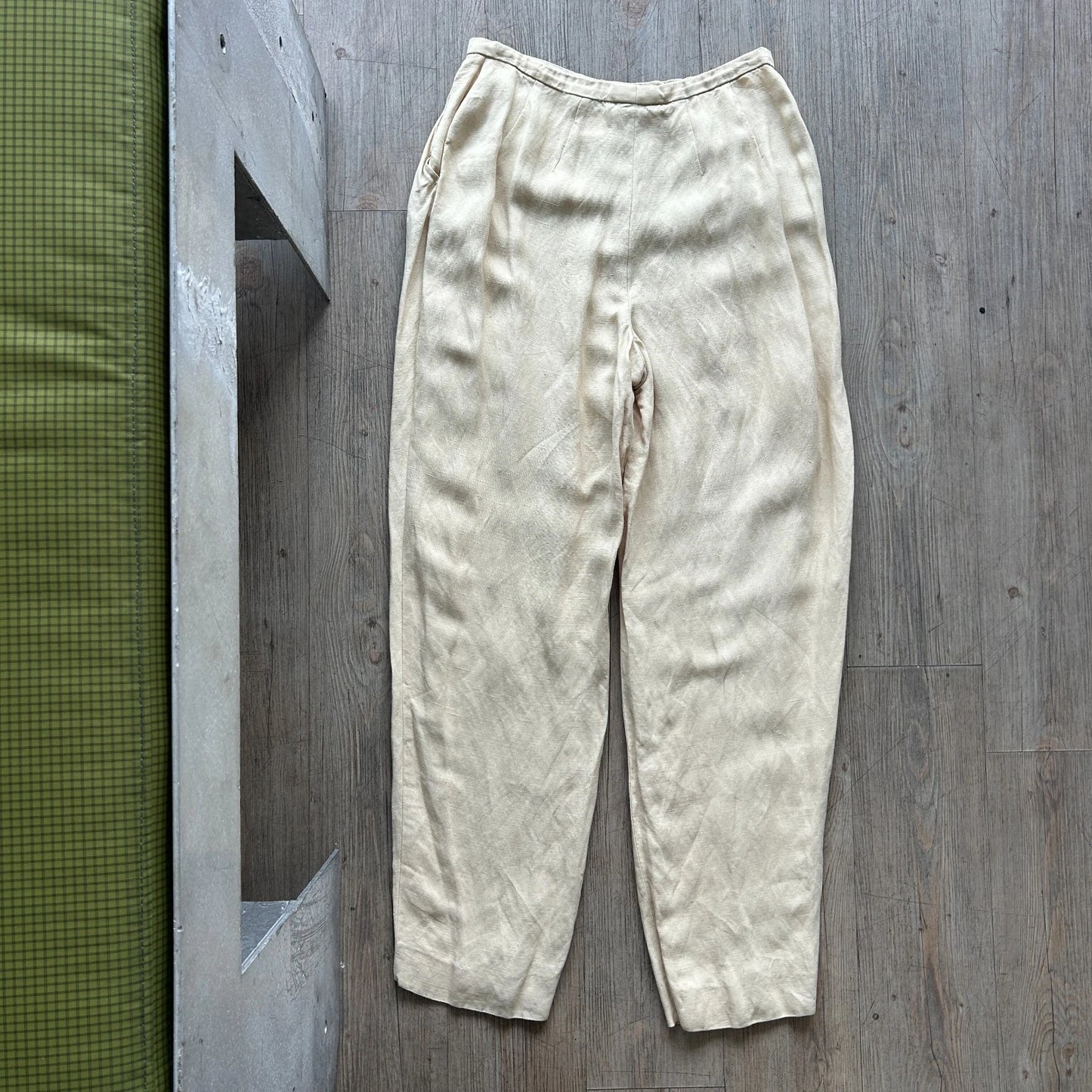 VINTAGE | Giorgio Armani Le Collezioni Cream Trouser Pants sz 12 W29 L30