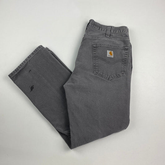 VINTAGE CARHARTT Faded Grey Workwear Relaxed Fit Pants sz W33 L30 Mens