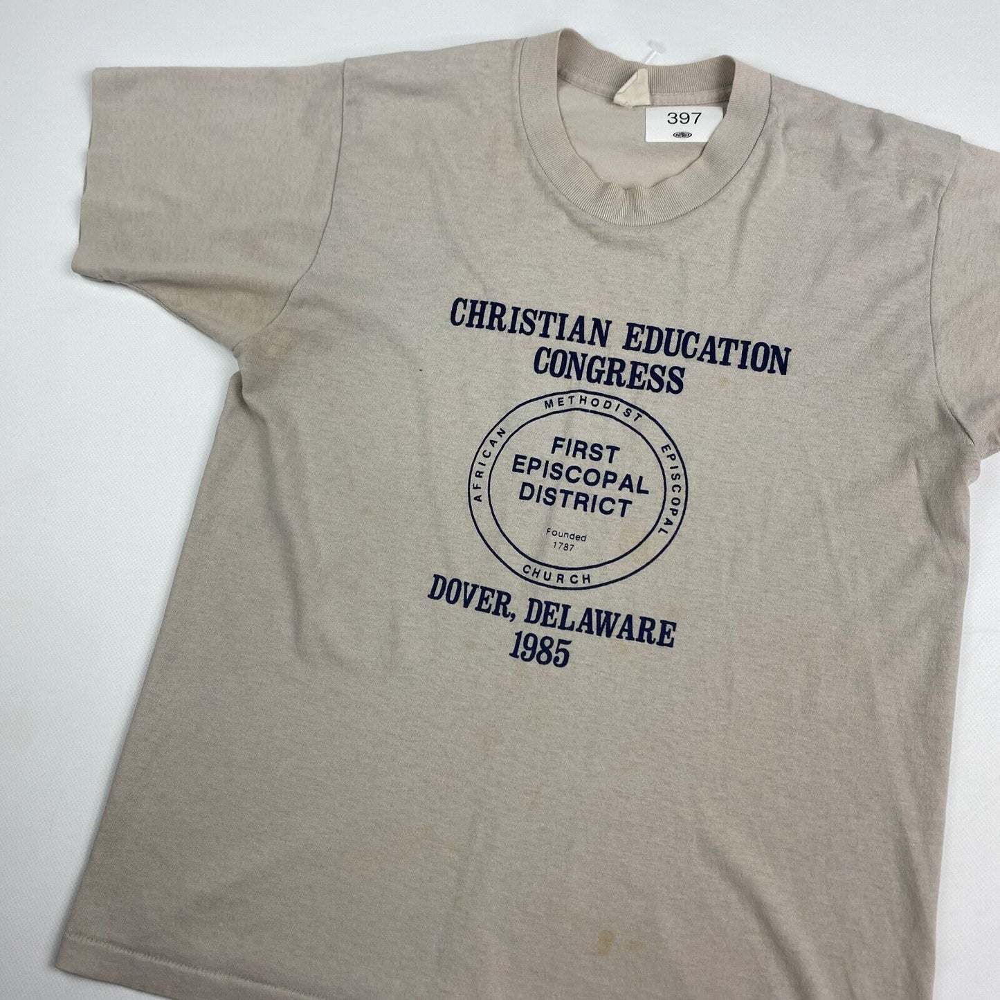 VINTAGE 1985 Christian Education Congress T-Shirt sz Medium Men