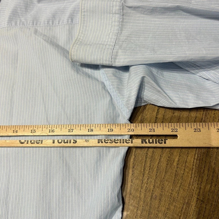 VINTAGE | Comme Des Garcons Homme Deux Pinstriped Eyelet Button Down Shirt sz M