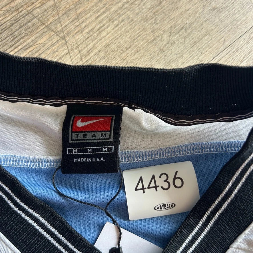 1990s | Team NIKE Two Tone V-Neck Jersey T-Shirt sz M/L