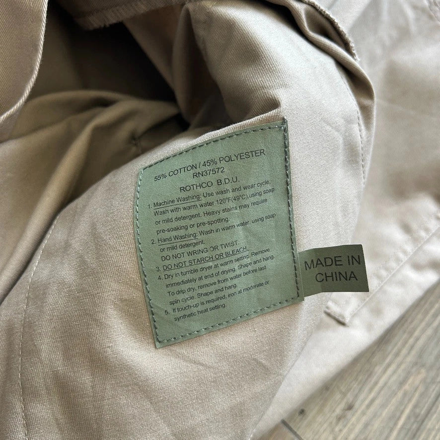VINTAGE | America Is FUCT BDU Rothco Military Combat Jacket sz L