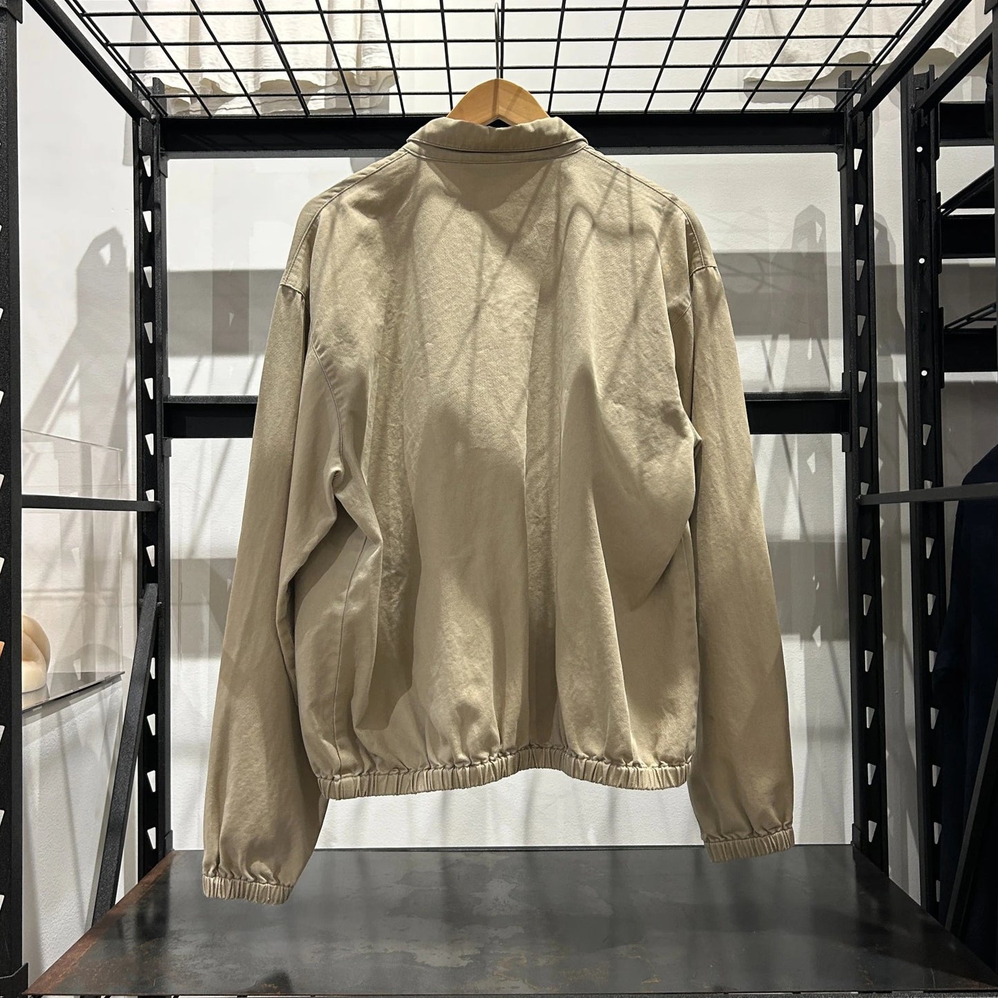VINTAGE 90s | Polo by Ralph Lauren Cotton Canvas Khaki Harrington Jacket sz M