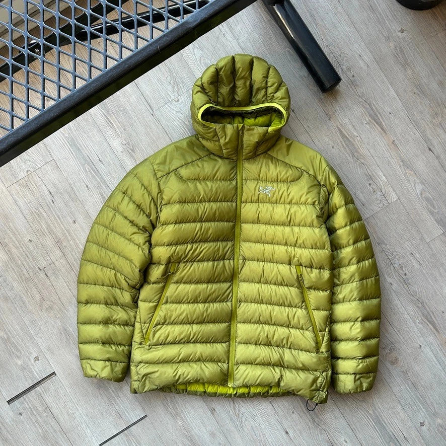 ARC'TERYX | Green Cerium LT Hoody Down Jacket sz L