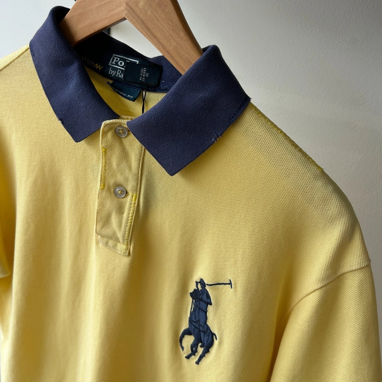 VINTAGE Y2k | Ralph Lauren Big Pony Two Tone Polo Shirt sz L