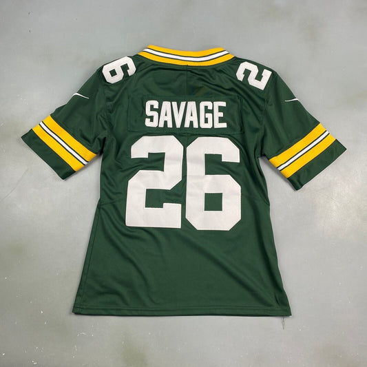 VINTAGE NFL Green Bay Packers Nike #26 Savage Football Jersey sz Small Men Adult