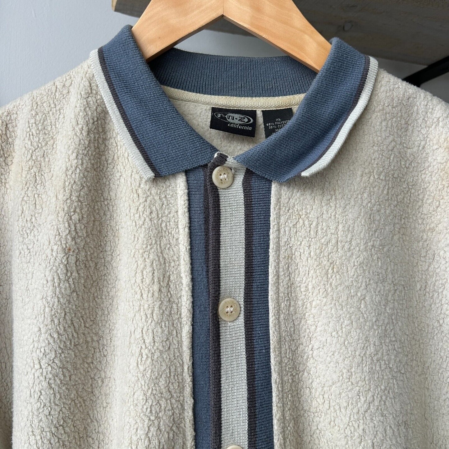 VINTAGE | RnZ California Fleece Button Down Shirt sz L/XL