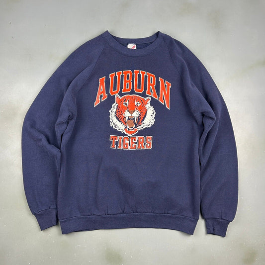 VINTAGE 80s | Auburn Tigers University Crewneck Sweater sz M-L Adult