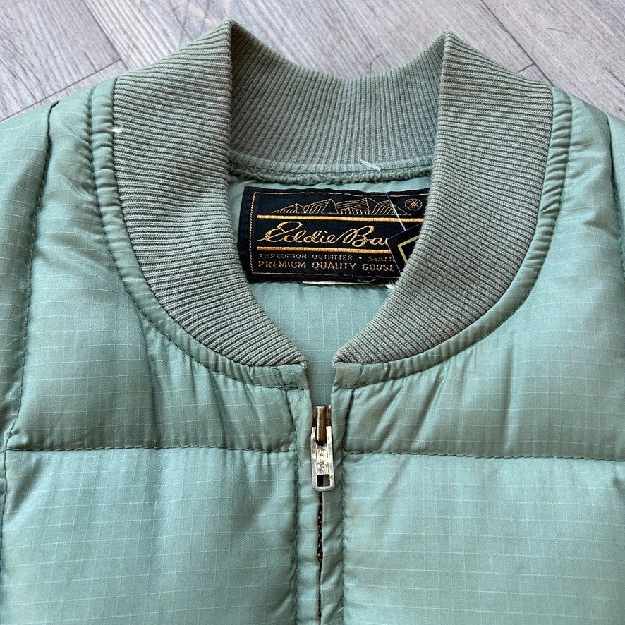 VINTAGE 70s 80s | Eddie Bauer Canadian Down Vest Jacket sz M/L