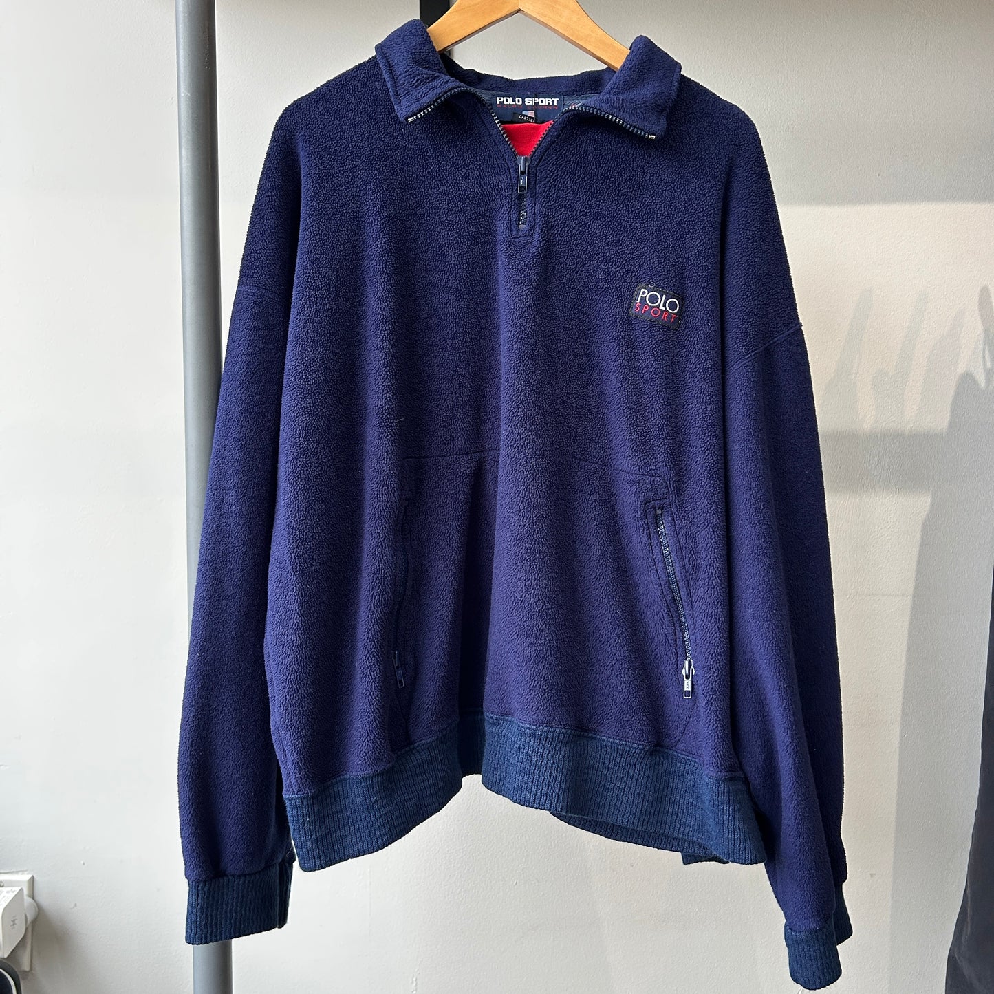 VINTAGE 90s | Ralph Lauren Polo Sport Hi-Tech 1/4 Zip Fleece Sweater sz L