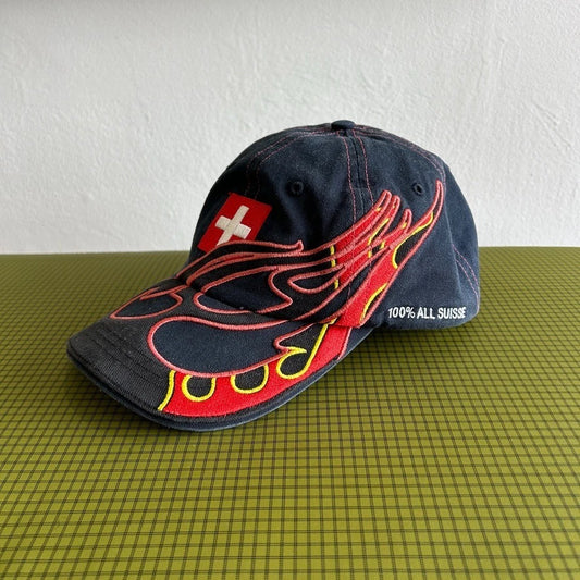 VETEMENTS | x Reebok Switzerland Flame Cap Hat sz OS