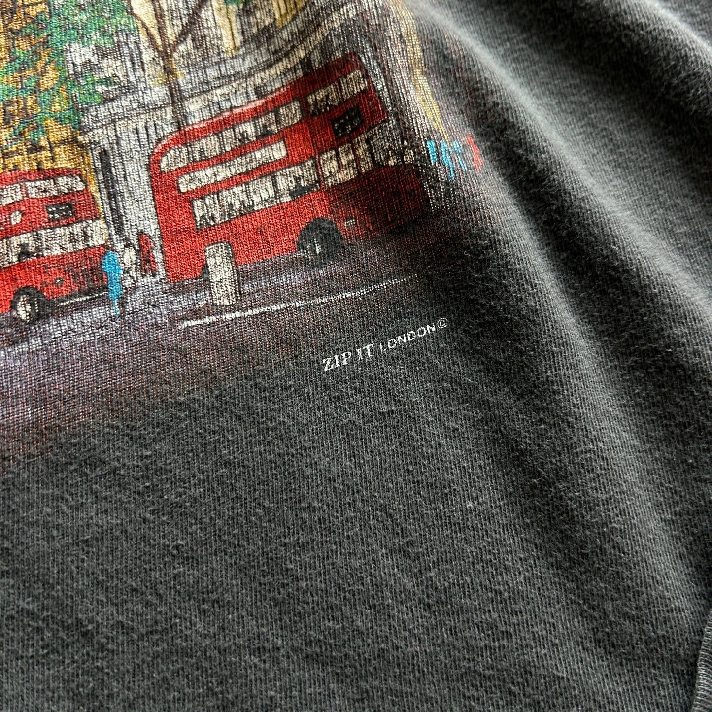 VINTAGE 90s | Big Ben LONDON England Art Illustration T-Shirt sz XL