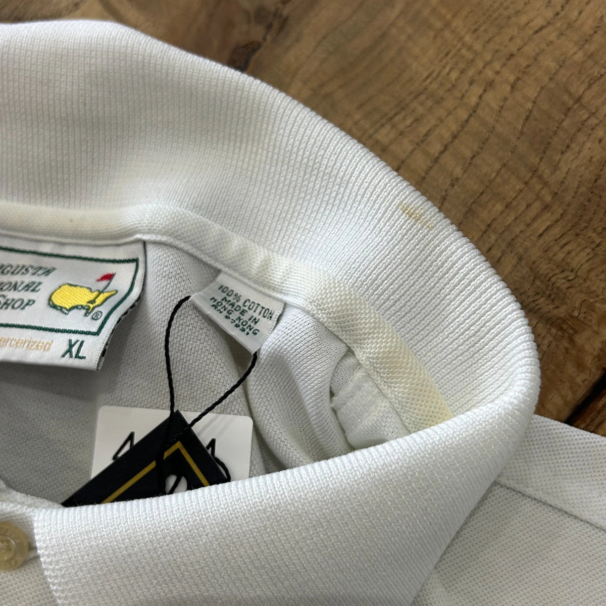 MASTERS | Vintage Augusta National Golf Shop White Polo Shirt sz XL