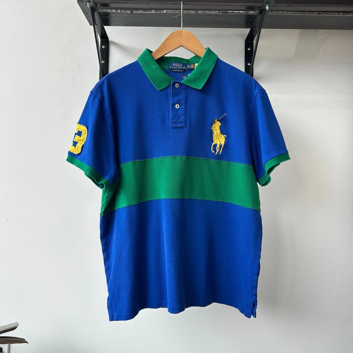 VINTAGE Y2k | Ralph Lauren Big Pony #3 Polo Shirt sz L/XL