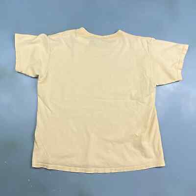 VINTAGE 90s Blank Faded Yellow Lee T-Shirt sz S-M Men Adult