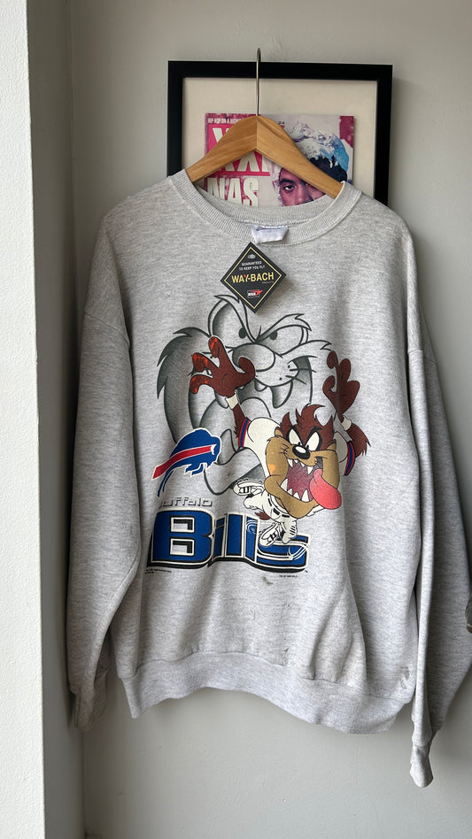 1996 Buffalo Bills Taz Sweater Sz XL