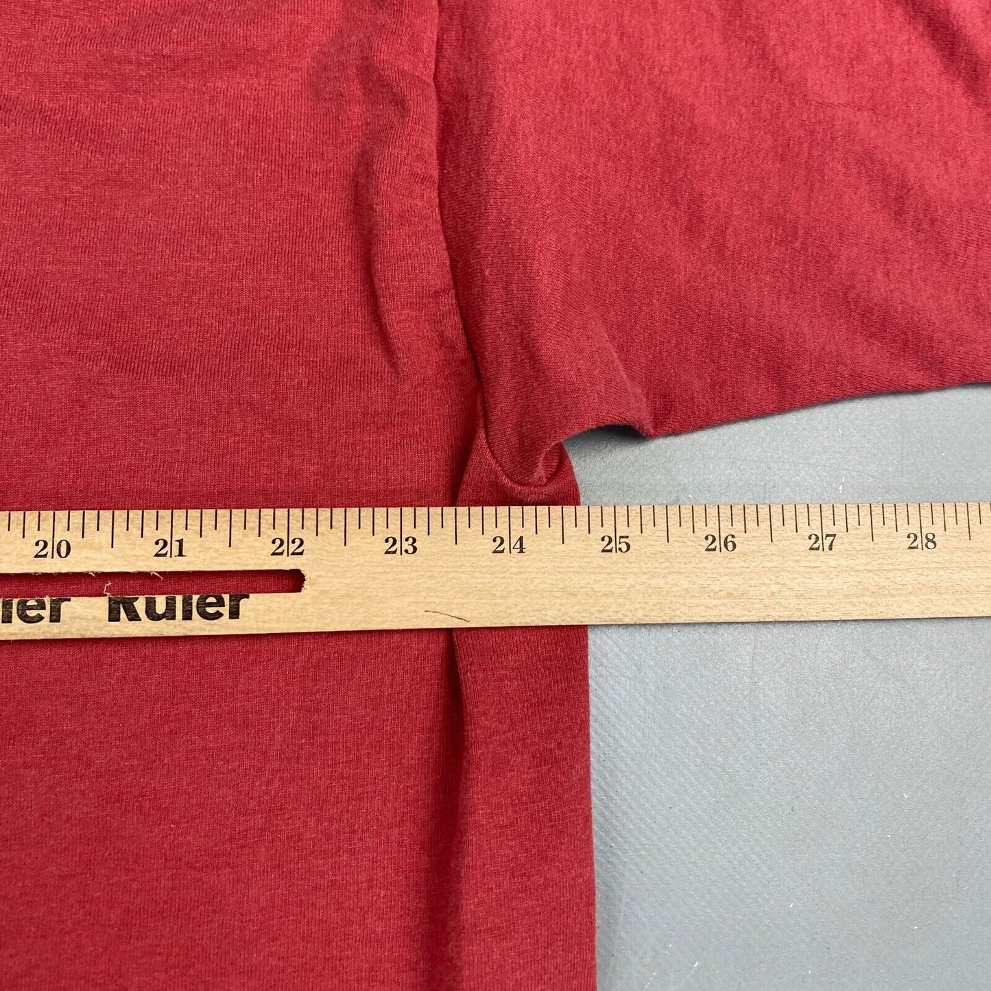 VINTAGE 90s FOTL Faded Red Blank T-Shirt sz XXL Adult