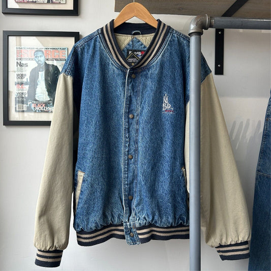 VINTAGE | No Fear Sports Gear Bomber Jacket sz XL