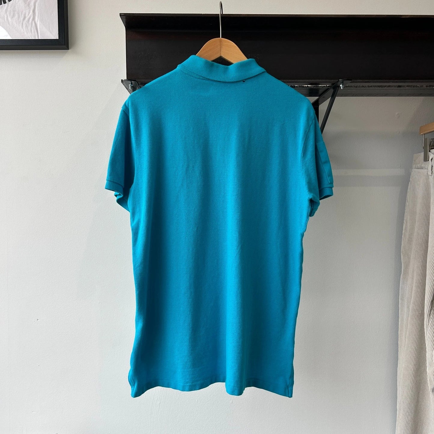 VINTAGE | Polo by Ralph Lauren Big Pony Bleeker St NY Blue Polo Shirt sz L